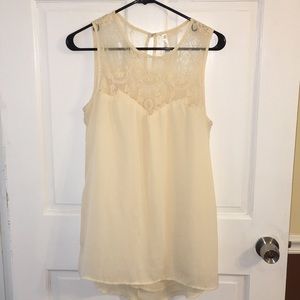 Beautiful tank with lace top